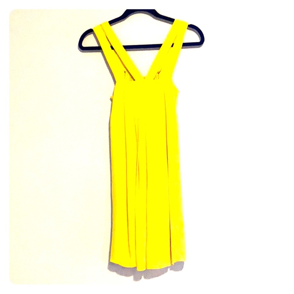 Alice&Olivia Bright Yellow mini dress